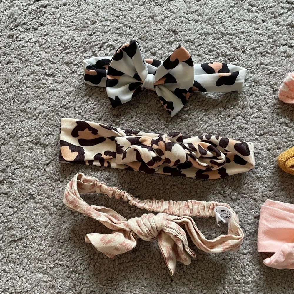 Set Of 6 Assorted Pattern Girls Infant Toddler Headbands
